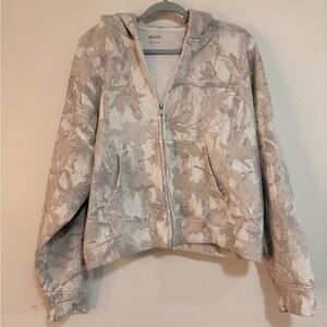 Hollister Women's Camo Zip-Up Hoodie